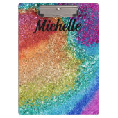 Rainbow-Glitzer Klemmbrett (Vorderseite)