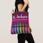 Rainbow-Glitzer-LehrerInnen im Klassenzimmer Zurüc Tasche (Von Nahem)