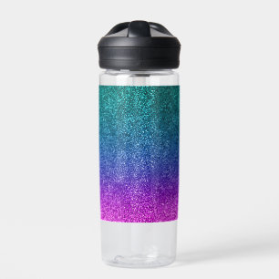 Rainbow Glitzer Look Ombre Trinkflasche