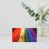 Rainbow Glitzer Macro Business Visitenkarte Terminkarte (Stehend Vorderseite)