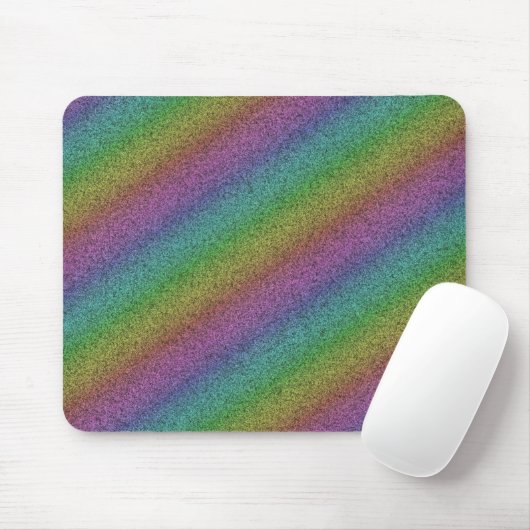 Rainbow-Glitzer Mousepad (Mit Mouse)