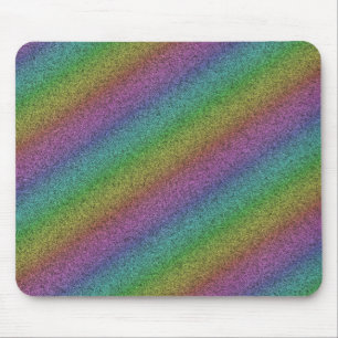 Rainbow-Glitzer Mousepad