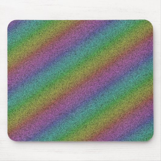 Rainbow-Glitzer Mousepad (Vorne)