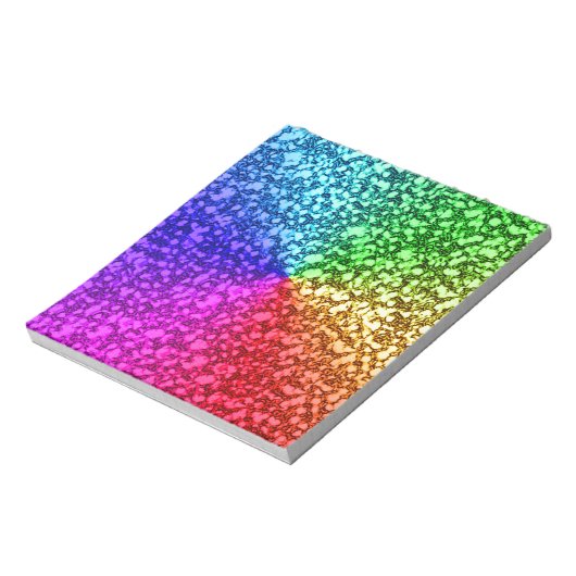 RAINBOW-GLITZER NOTIZBLOCK (Rotiert)