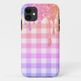 Rainbow Glitzer ombré Kariert Gingham Hübsch Case- Case-Mate iPhone Hülle