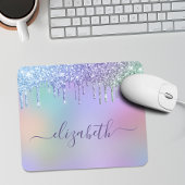 Rainbow Glitzer Personalisiert Mousepad