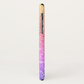 Rainbow Glitzer Personalisiert Name Script Case-Mate iPhone Hülle (Hinten/Links)