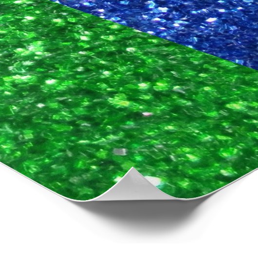 Rainbow Glitzer Poster (Ecke)