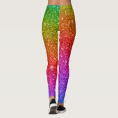Rainbow Glitzer Pride Leggings (Rückseite)