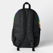 Rainbow Glitzer Pride LGBT Ihre wahren Farben Bedruckter Rucksack (Rückseite)