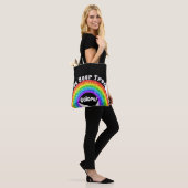 Rainbow Glitzer Pride LGBT Ihre wahren Farben Tasche (Am Model)