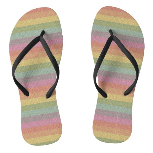 Rainbow Glitzer Print Metallic Wedding Bräutigam Badesandalen (Fußbett)