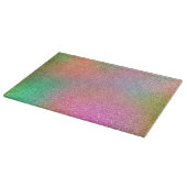 Rainbow-Glitzer Schneidebrett (Ecke)