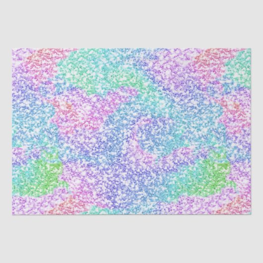 Rainbow-Glitzer Seidenpapier (Vorderseite)
