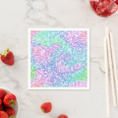 Rainbow-Glitzer Serviette (Beispiel)