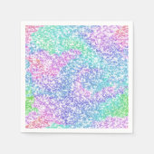 Rainbow-Glitzer Serviette (Vorderseite)