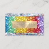Rainbow Glitzer | Shimmer Shine Visitenkarte (Rückseite)