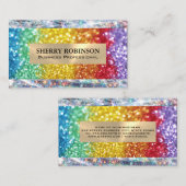 Rainbow Glitzer | Shimmer Shine Visitenkarte (Vorne/Hinten)