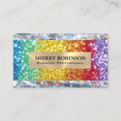 Rainbow Glitzer | Shimmer Shine Visitenkarte (Vorderseite)
