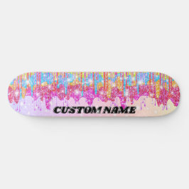 Rainbow Glitzer Skateboard