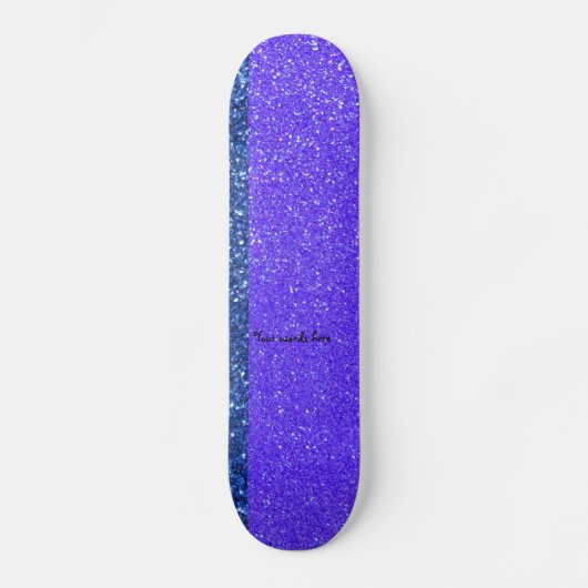 Rainbow Glitzer Skateboard (Vorderseite)