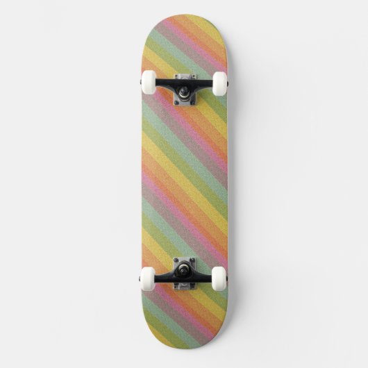 Rainbow Glitzer Skateboard (Vorderseite)