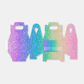 Rainbow Glitzer Sparkle Hübsch Birthday Party Glam Geschenkschachtel (Ungefaltet)