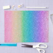 Rainbow Glitzer Sparkle Hübsch Geburtstagsparty Seidenpapier (Handwerk)