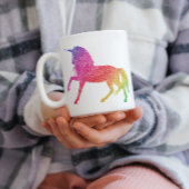 Rainbow Glitzer Sparkle Unicorn Tasse