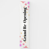 Rainbow Glitzer Stars Sparkle Große Wiedereröffnun Banner (Vertikal)