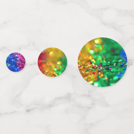 Rainbow Glitzer Table Scatter Festivals Party Konfetti (Rückseiten)