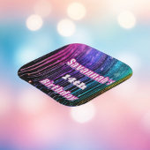 Rainbow Glitzer Tropfen Geburtstagsparty Pappteller