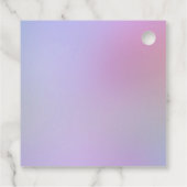 Rainbow Glitzer Tropfens Girl Birthday Party Gefal Geschenkanhänger (Rückseite)