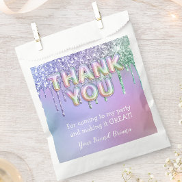 Rainbow Glitzer Tropfens Girl Birthday Party Geschenktütchen