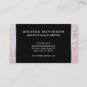 Rainbow Glitzer und Glamour Beauty Visitenkarte (Rückseite)