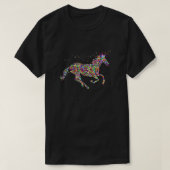 Rainbow Glitzer Unicorn Shirt Essential (Design vorne)