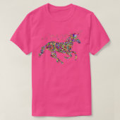 Rainbow Glitzer Unicorn Shirt Essential (Design vorne)