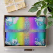 Rainbow Glitzer Unicorns Seidenpapier (Geschenk)