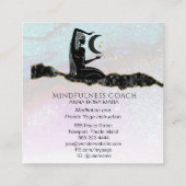 *~* Rainbow Glitzer. Universe GODESS Meditation Quadratische Visitenkarte (Rückseite)