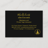 *~* Rainbow Glitzer Universe Meditation Buddha  Visitenkarte (Rückseite)