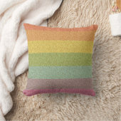 Rainbow Glitzer Zebra Print Metallic Cushion Kissen (Decke)
