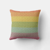 Rainbow Glitzer Zebra Print Metallic Cushion Kissen (Rückseite)