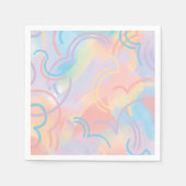 Rainbow Glitzern Serviette (Vorderseite)