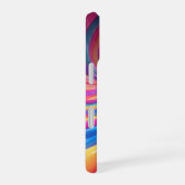 Rainbow Glossy Swirl 3D Abstrakt iPhone 16 Hülle (Rechte Seite)