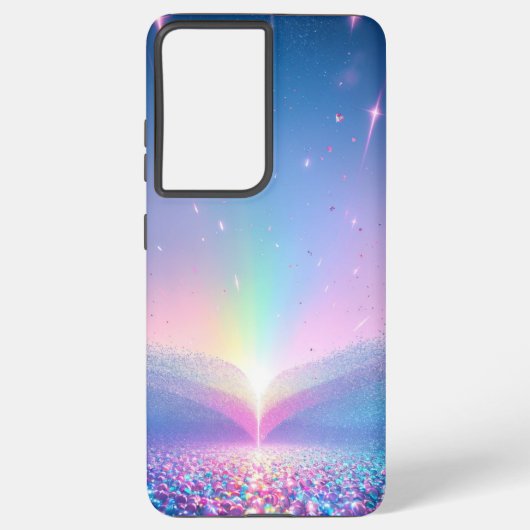 Rainbow Glow Fantasy Phone Case Samsung Galaxy Hülle (Rückseite)