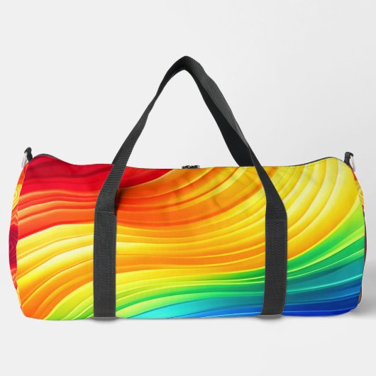 Rainbow Glow Gradient Gym & Duffle Bag (Vorderseite)