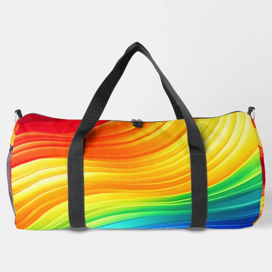 Rainbow Glow Gradient Gym & Duffle Bag (Rückseite)
