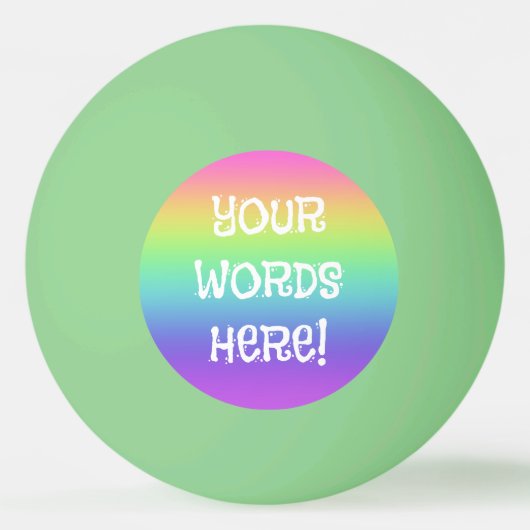 Rainbow Glow im Dunkeln Ping Pong Ball Tischtennisball (Vorderseite)