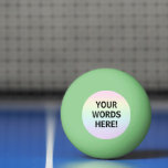 Rainbow Glow im Dunkeln Ping Pong Ball Tischtennisball<br><div class="desc">Fügen Sie diesem Design Ihre personalisierten Wörter mit einem pastellfarbenen Hintergrund des Regenbogengrades hinzu. Entworfen im schönen Washington Staat,  USA,  von einem unabhängigen Freiberufler Künstler.</div>