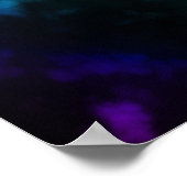 Rainbow Glow Peace Sign Poster (Ecke)